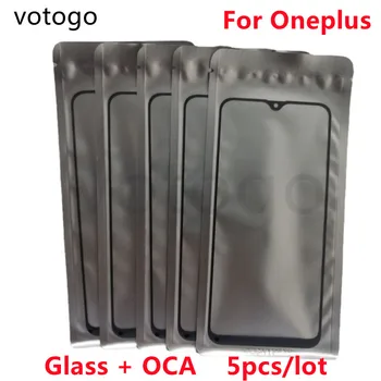 5Pcs Substituir Exterior de Vidro + OCA Para Oneplus 3 5 6 6 7 7T 8T 8 9R 9 10 Pro Nord Ás 5G Ecrã LCD do Digitador da Tela de Toque do Painel de